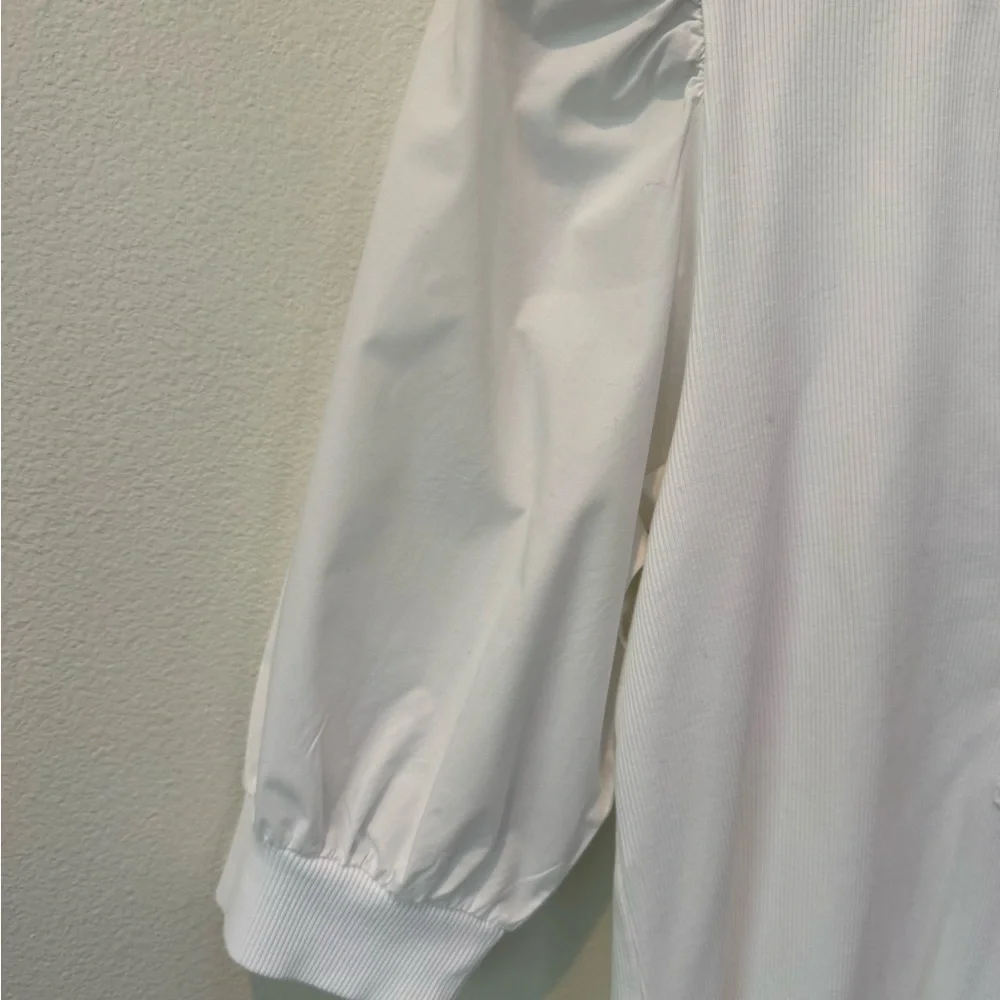 Veronica Beard Ivory Button-Front Blouse - Picture 3 of 5